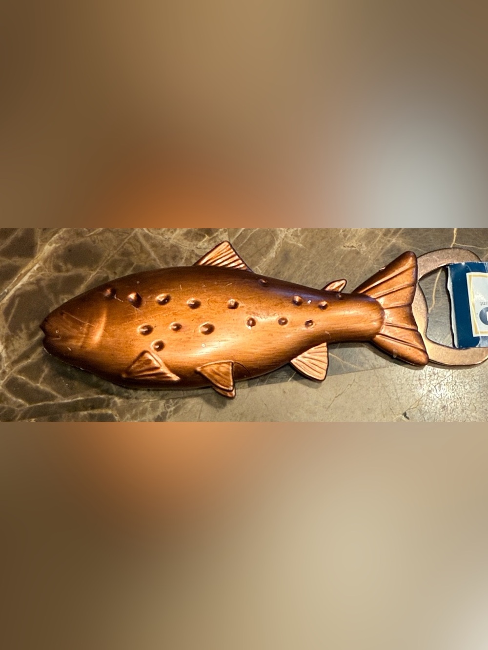 Fish-Shaped Bottle Opener in Copper